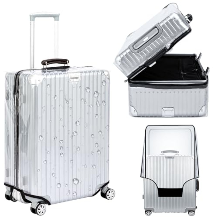Luggage Protective Cover Transparent - Veki Clear Suitcase Cover PVC Protector