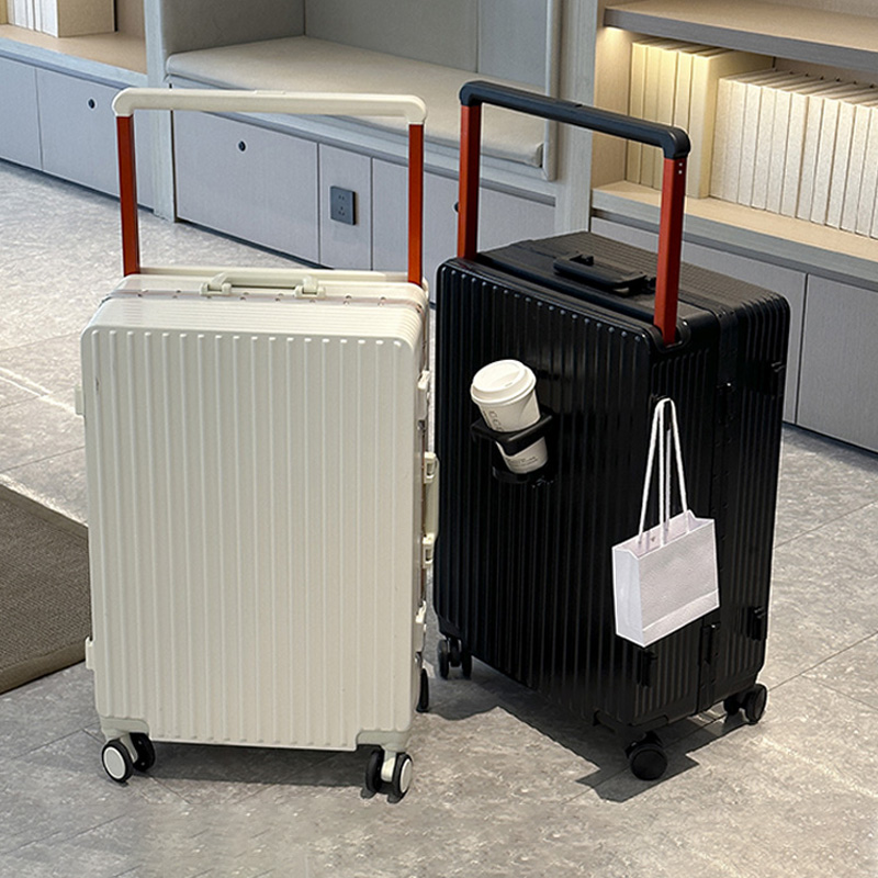 Spinner Wheel Rolling Suitcase 20 Inch - New Wide Handle Suitcase on Wheels