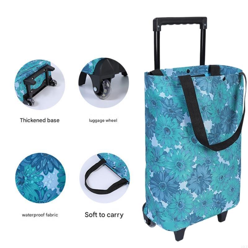Retractable Handle Foldable Sh - Foldable Rolling Luggage Bag review and price