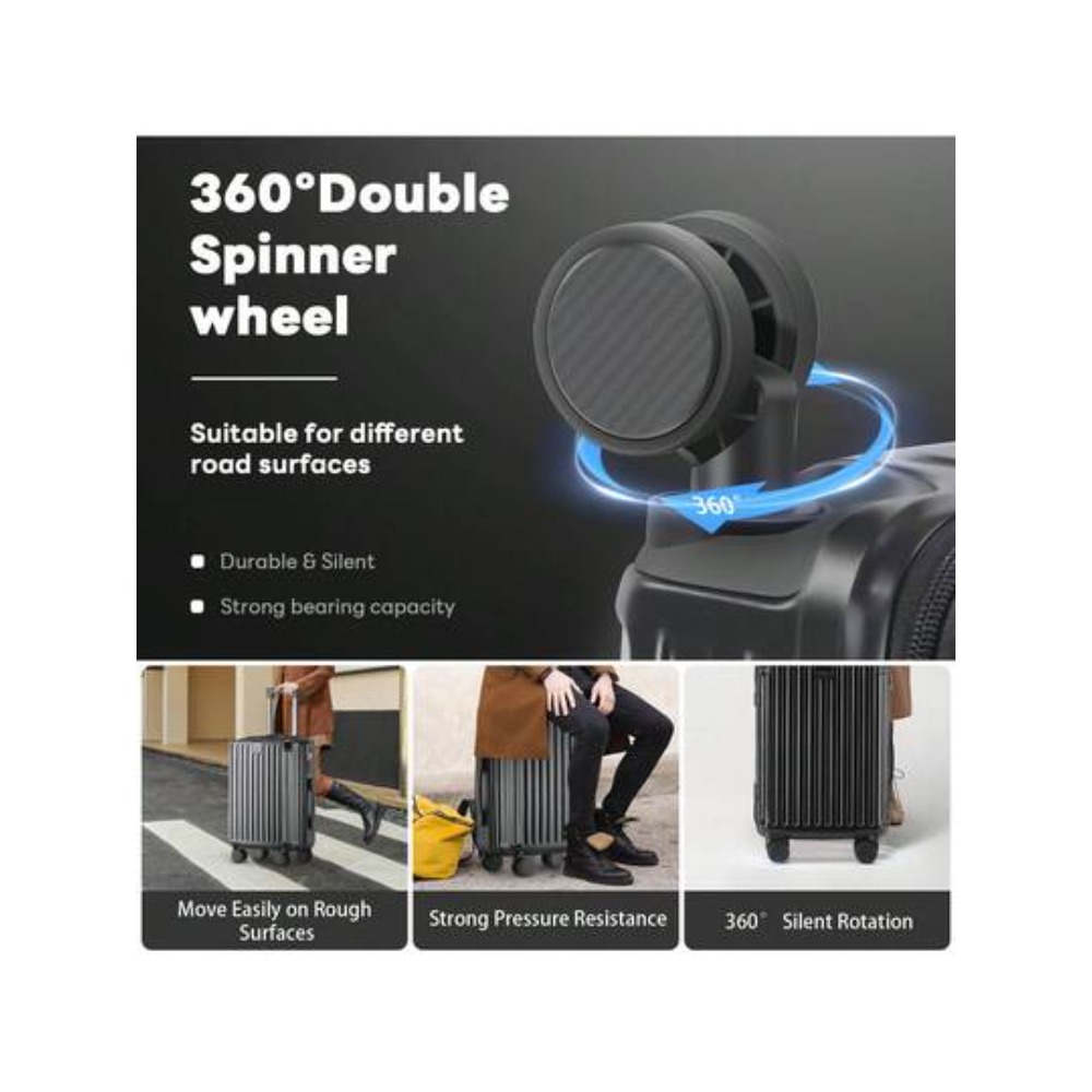 20 Inch Carry On Luggage With  - Spinner Wheel Rolling Suitcase 20 Inch review and price