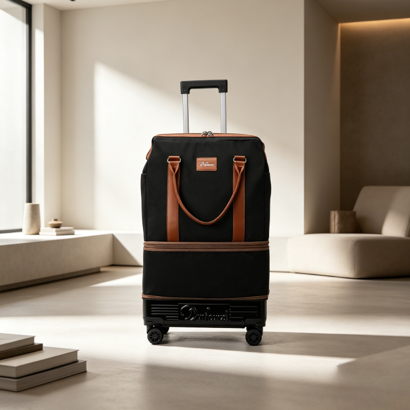 Foldable Wheeled Duffel Bag, L - Foldable Rolling Luggage Bag review and price