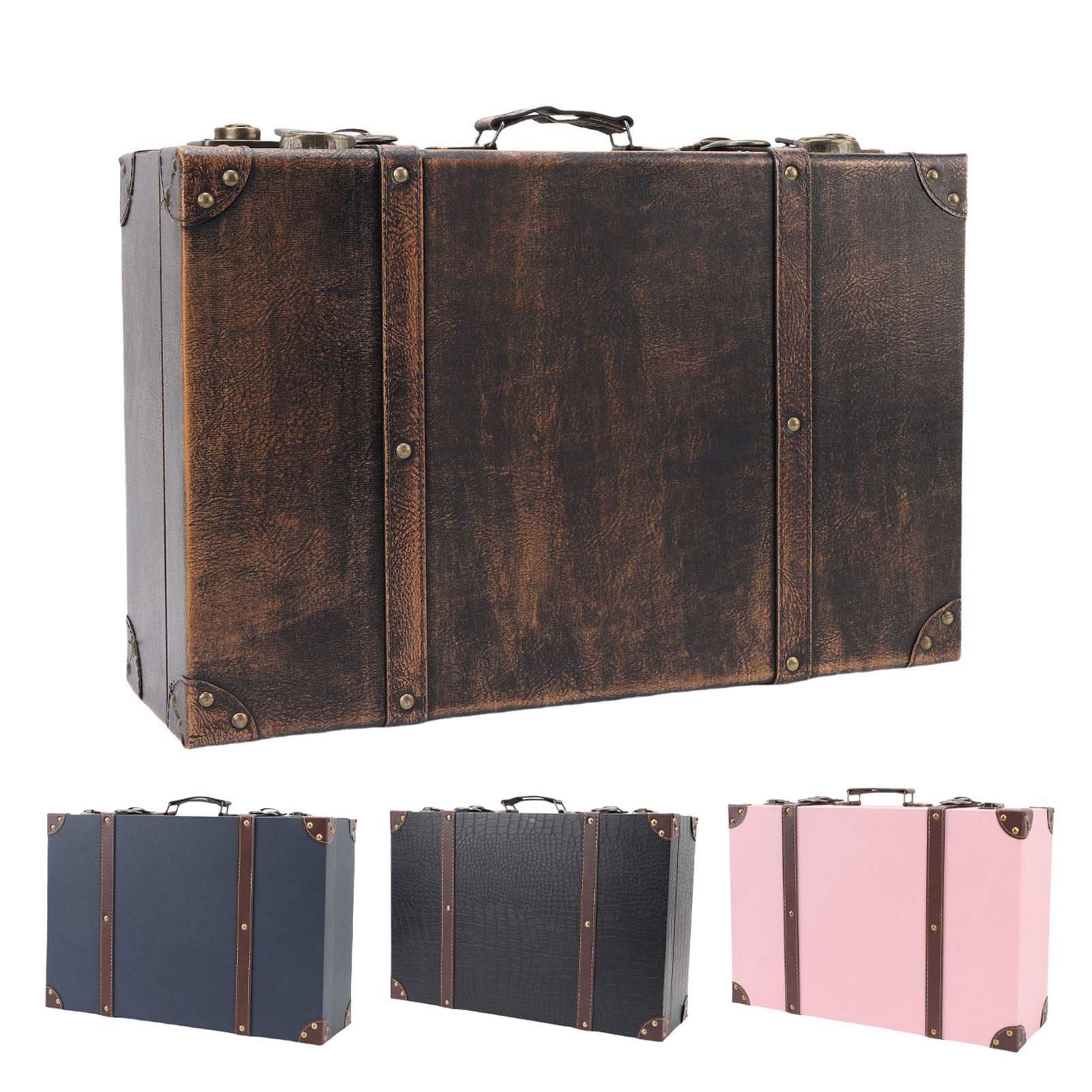 Vintage Suitcase Box Travel St - Retro Vintage Trunk Suitcase review and price