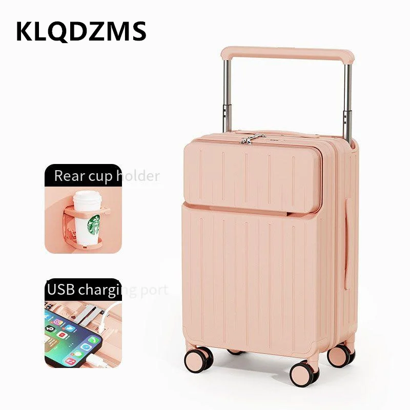 KLQDZMS Front Opening Suitcase - Front Opening Laptop Luggage 24 Inch review and price