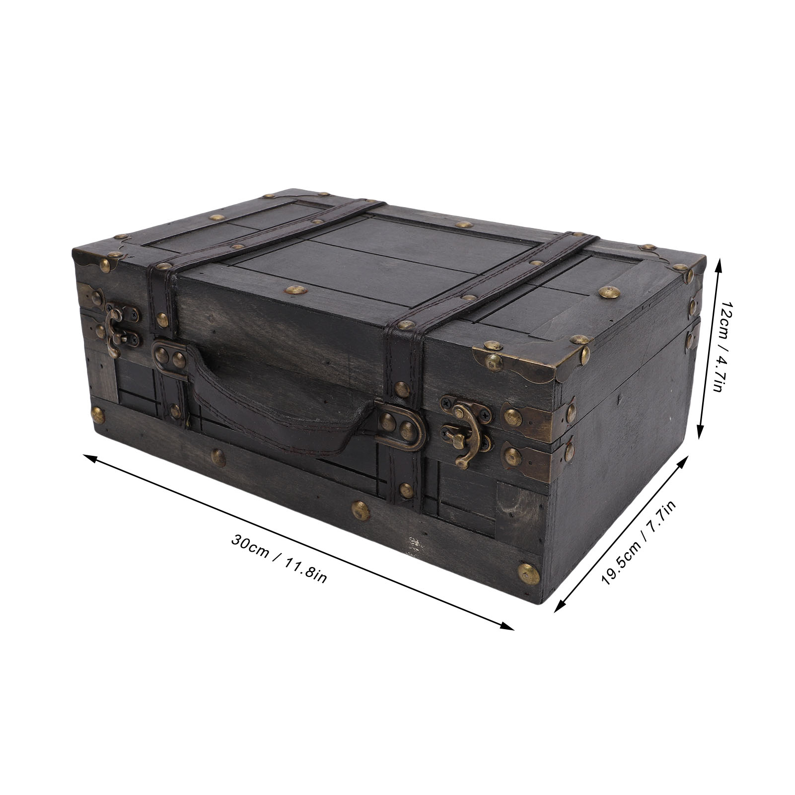 Wood Storage Trunk Wooden Ches - Retro Vintage Trunk Suitcase review and price