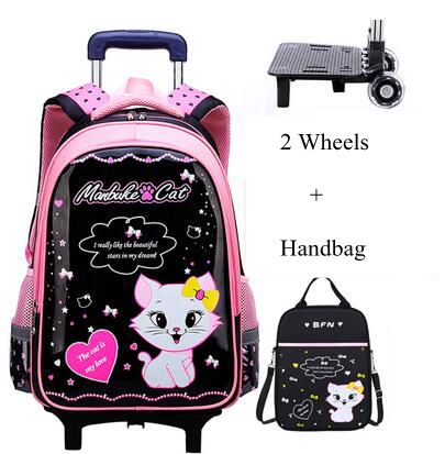 Student School Rolling Backpac - Foldable Rolling Luggage Bag review and price