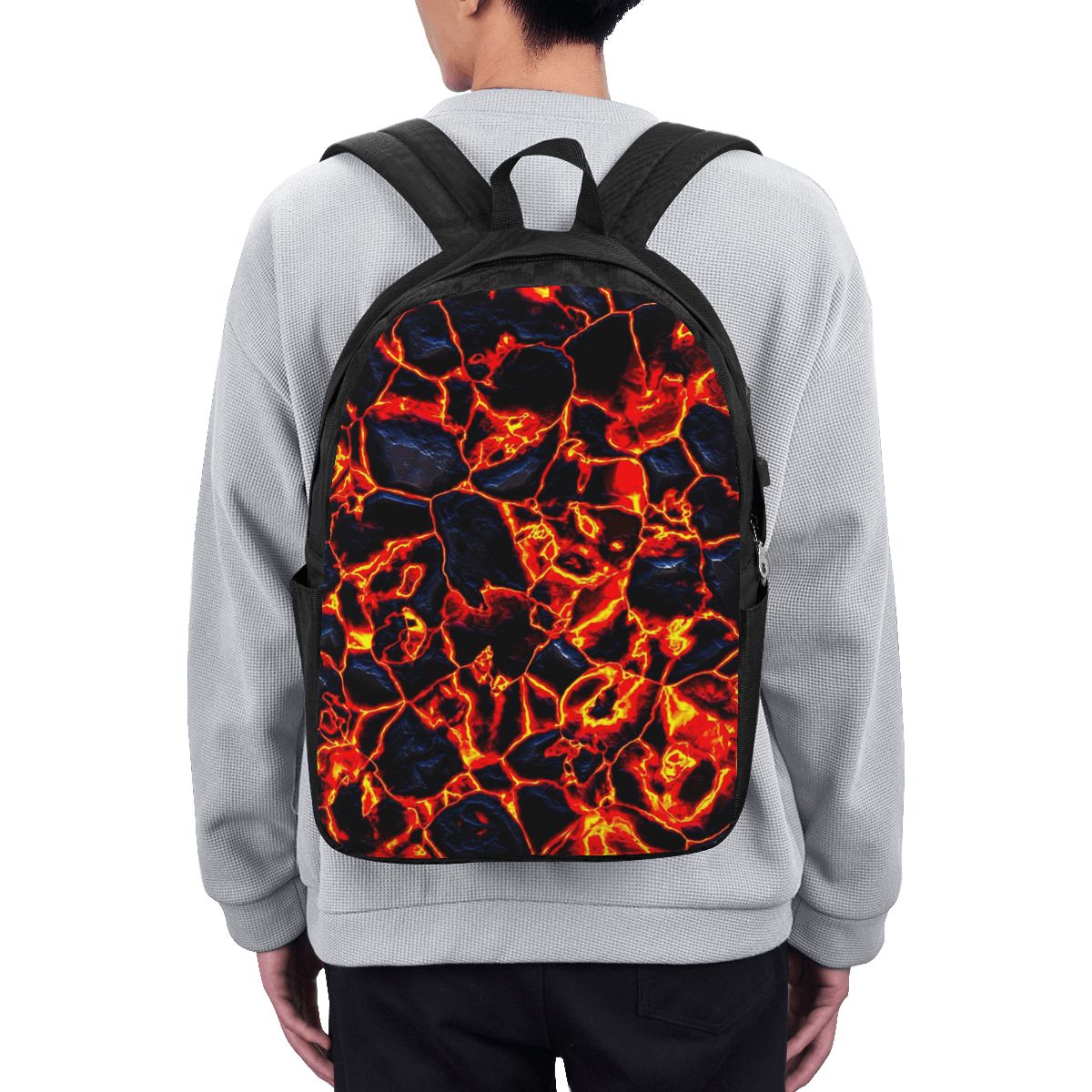 Magma Volcano Lava Fire Backpa - Travel Bags review and price