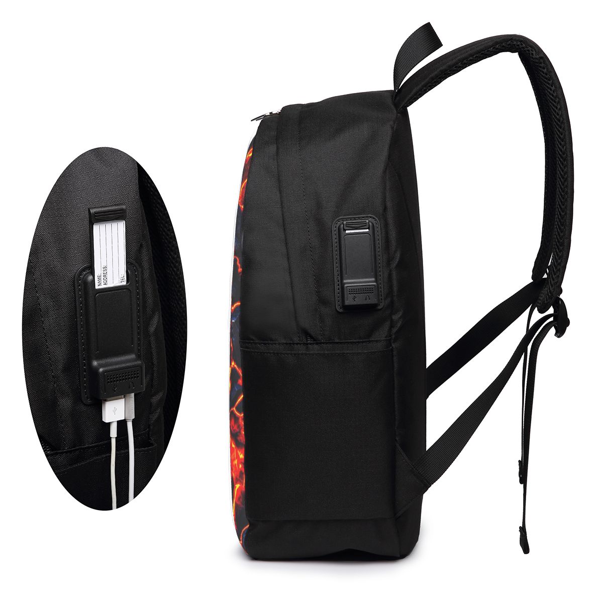 Magma Volcano Lava Fire Backpa - Travel Bags review and price