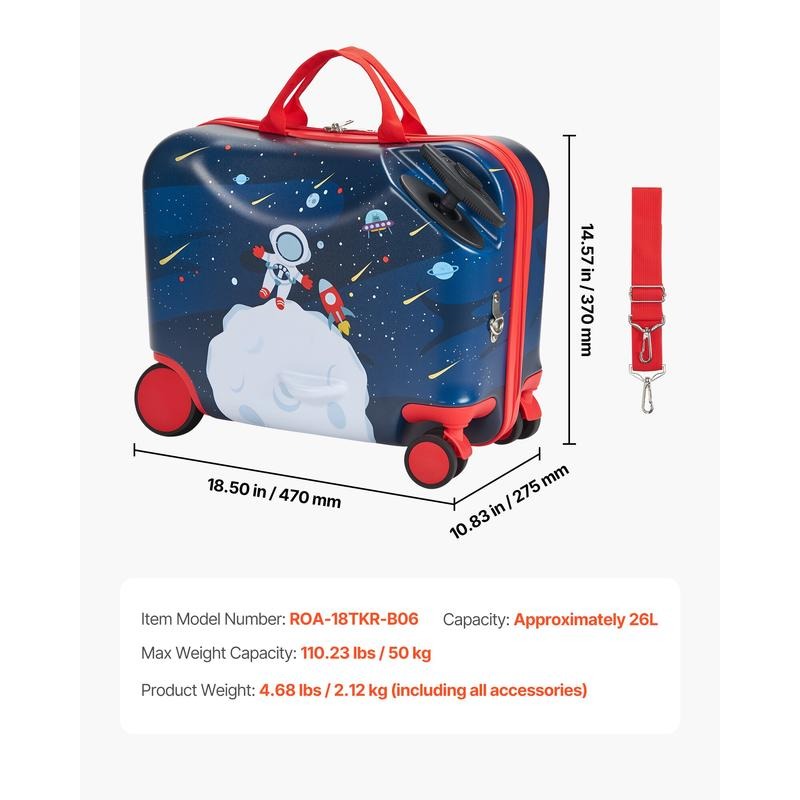 Ride-on Luggage 18-inch Lightw - Kids Ride On Suitcase Scooter review and price