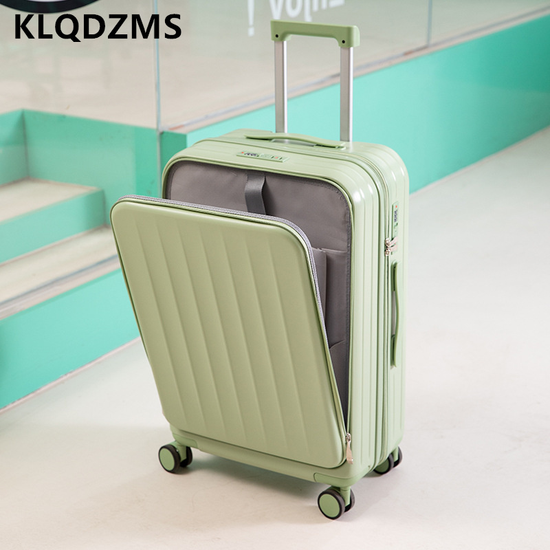 KLQDZMS Multifunctional Suitca - Front Opening Laptop Luggage 24 Inch review and price