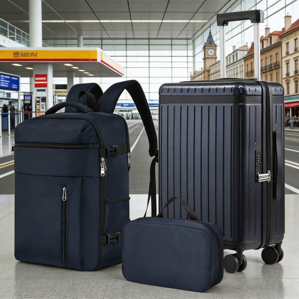 3 Piece 20 Inch Carry On Lugga - Spinner Wheel Rolling Suitcase 20 Inch review and price