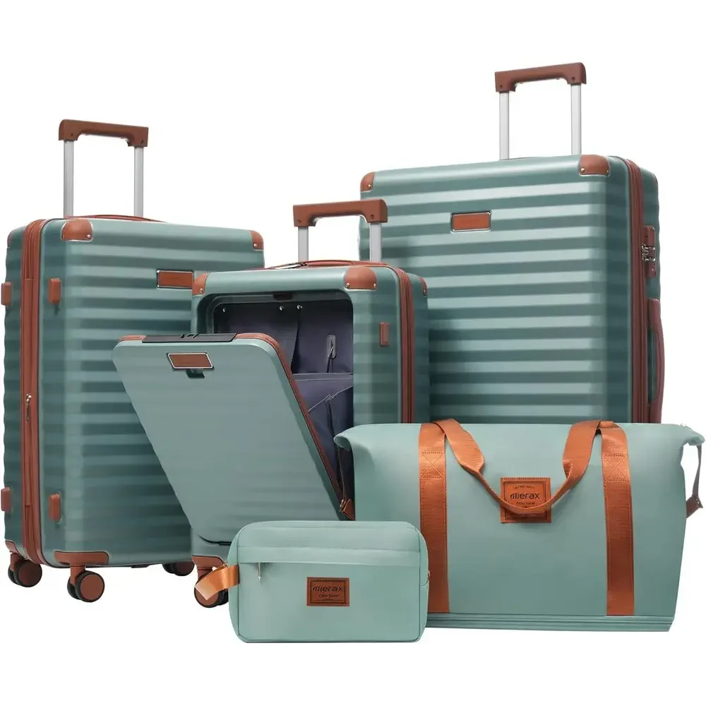 5-Piece Expandable Hardshell S - Expandable Hard Shell Luggage Set review and price