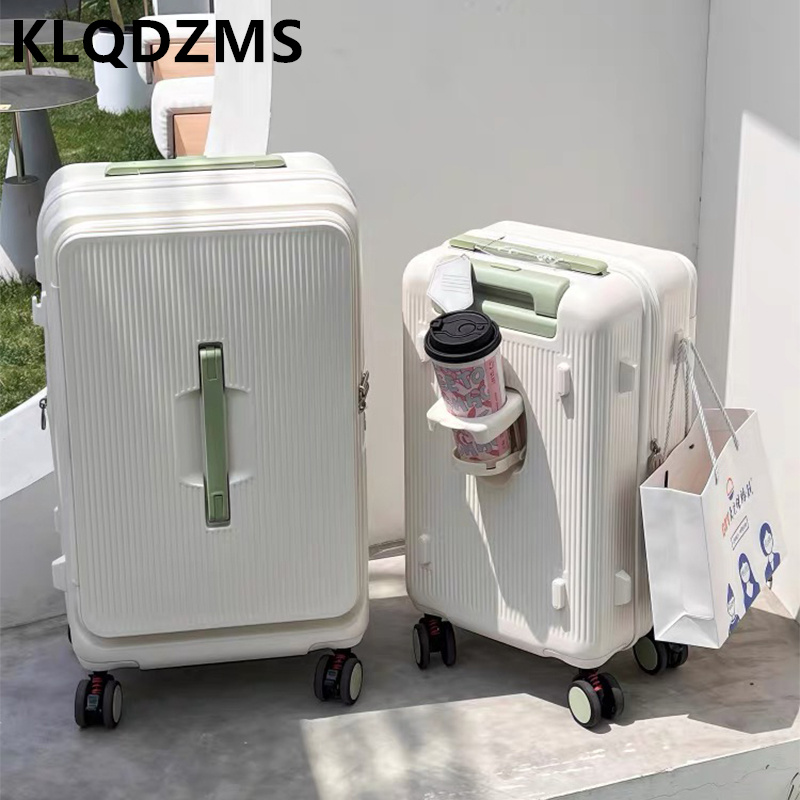 KLQDZMS Rolling Luggage Bag Fr - Front Opening Laptop Luggage 24 Inch review and price