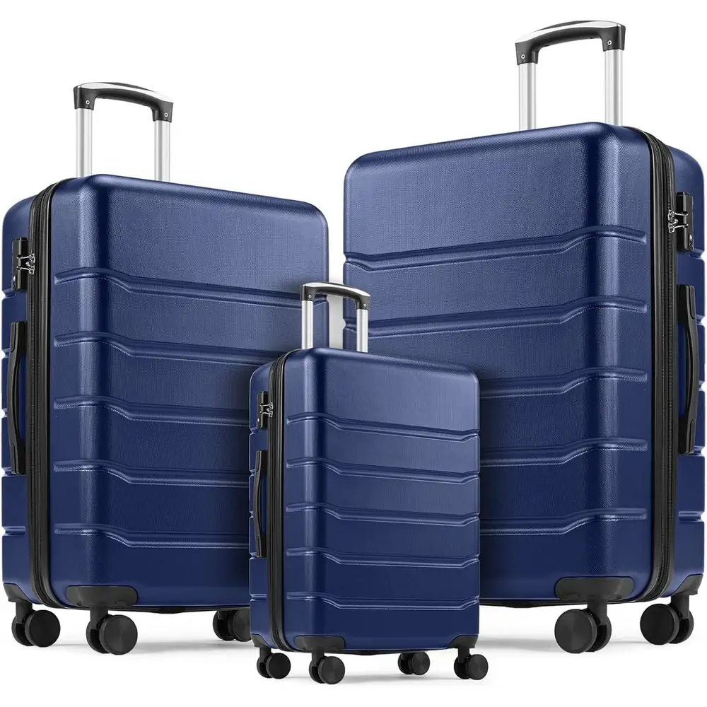 3-Piece Hardshell Expandable L - Expandable Hard Shell Luggage Set review and price