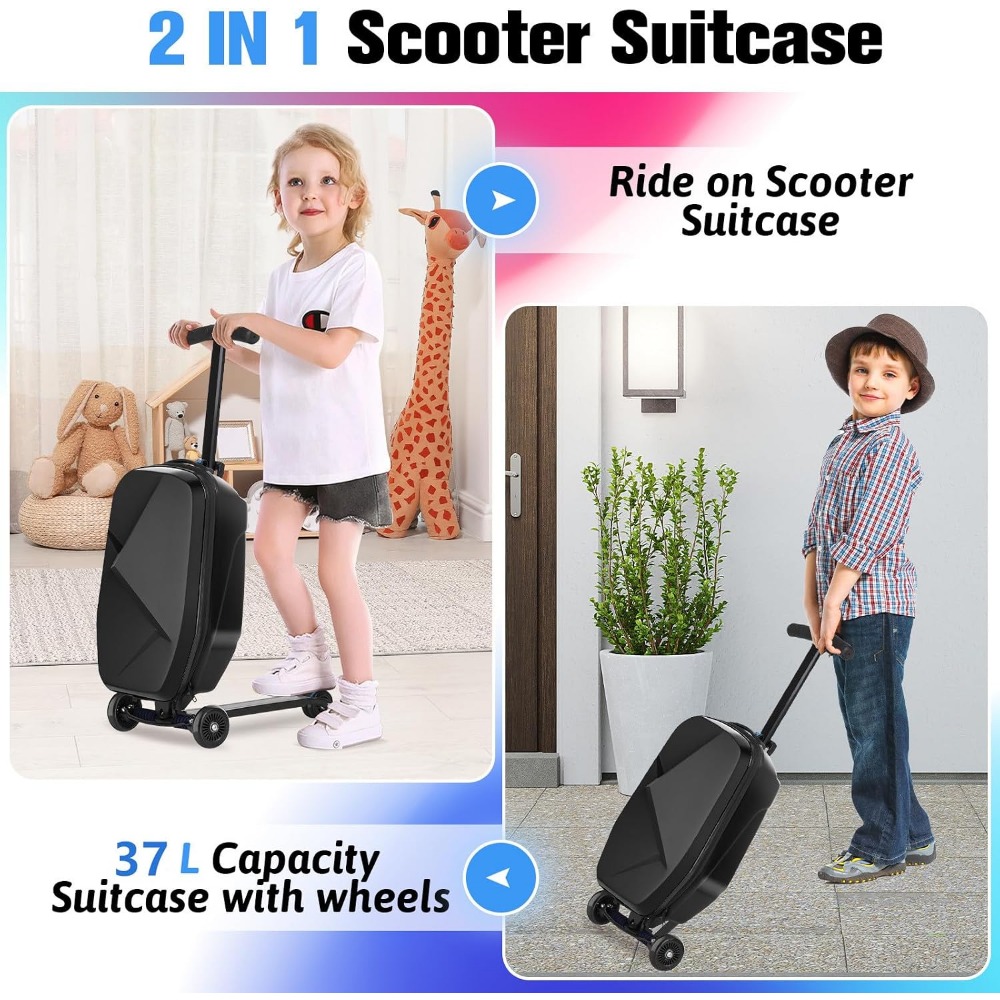 Scooter Luggage for Kids: Ligh - Kids Ride On Suitcase Scooter review and price