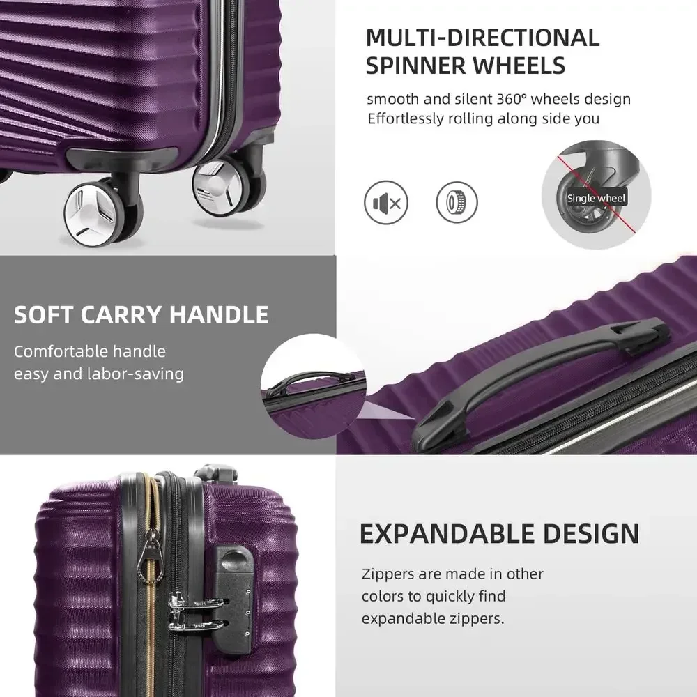 5-Piece Hard Shell Expandable  - Expandable Hard Shell Luggage Set review and price