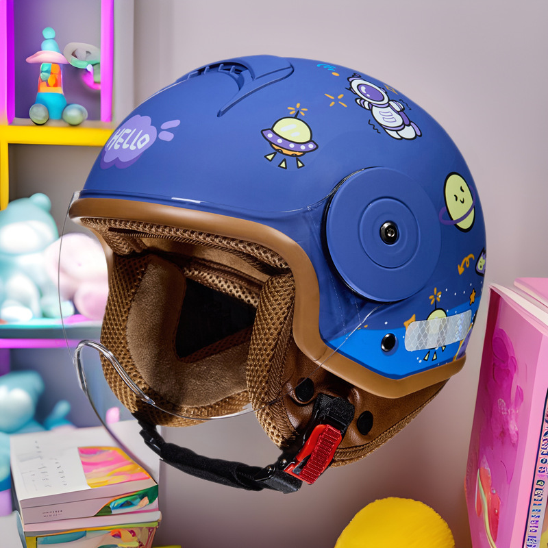 BYB Children Cartoon Helmet 3C - Kids Ride On Suitcase Scooter review and price