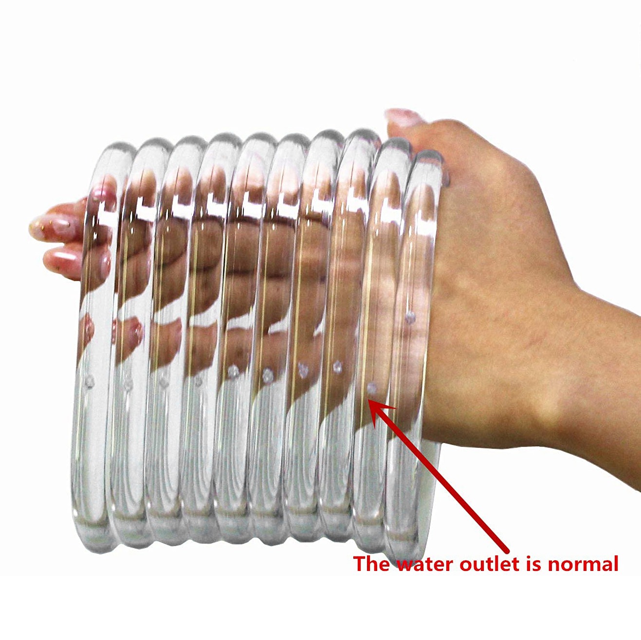 ABQR 10Pcs Transparent Bag Han - Handbags review and price