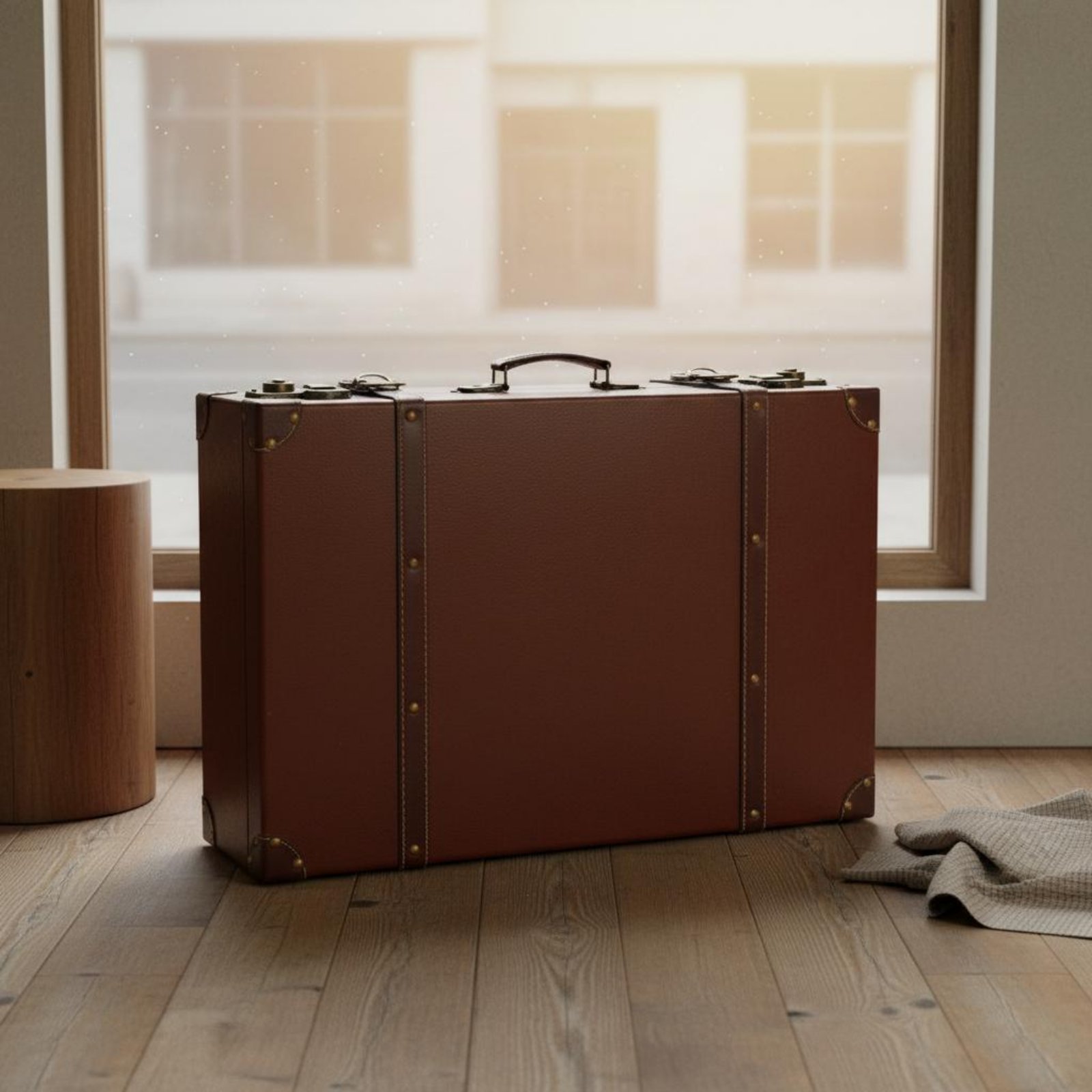 3 Pieces Vintage Suitcase Set  - Retro Vintage Trunk Suitcase review and price