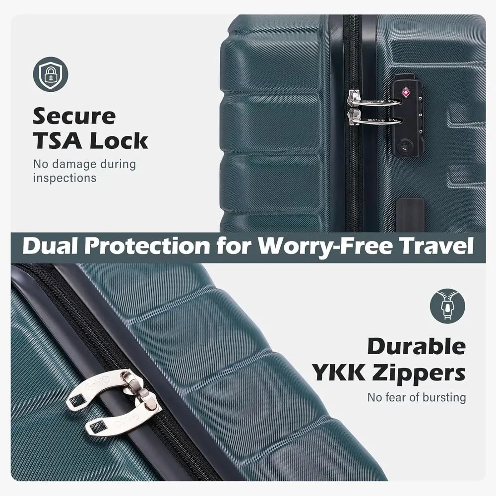 3-Piece Hard Shell Spinner Sui - Expandable Hard Shell Luggage Set review and price