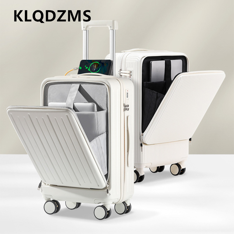 KLQDZMS 20 Inch Charging Suitc - Front Opening Laptop Luggage 24 Inch review and price