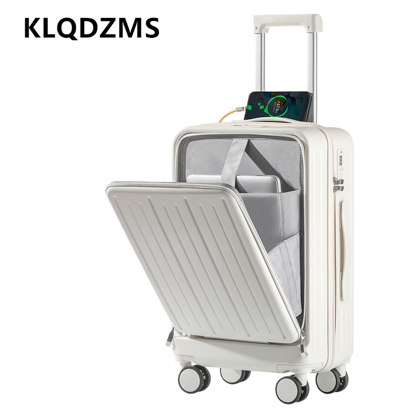 KLQDZMS 20 Inch Charging Suitc - Front Opening Laptop Luggage 24 Inch review and price