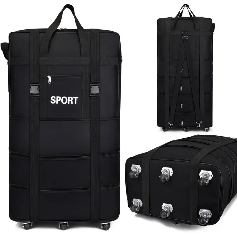 Plus Airline Checked Bag Oxfor - Foldable Rolling Luggage Bag review and price